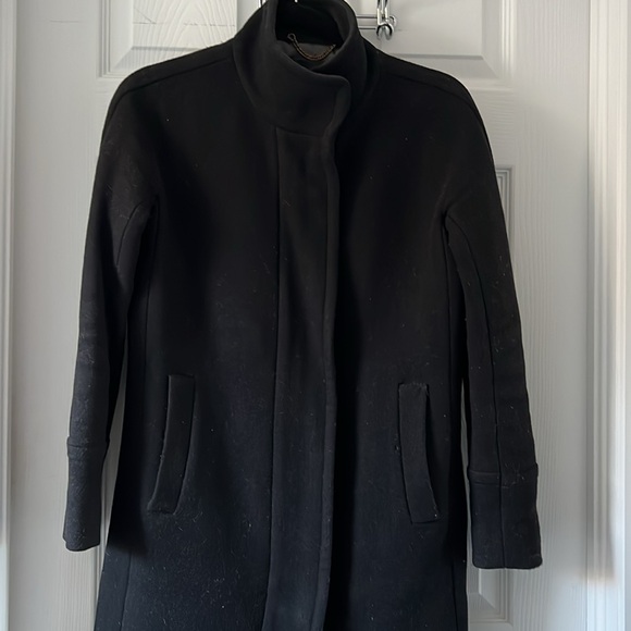 J.CREW wool coat winter coat in black size 00 - Picture 2 of 5